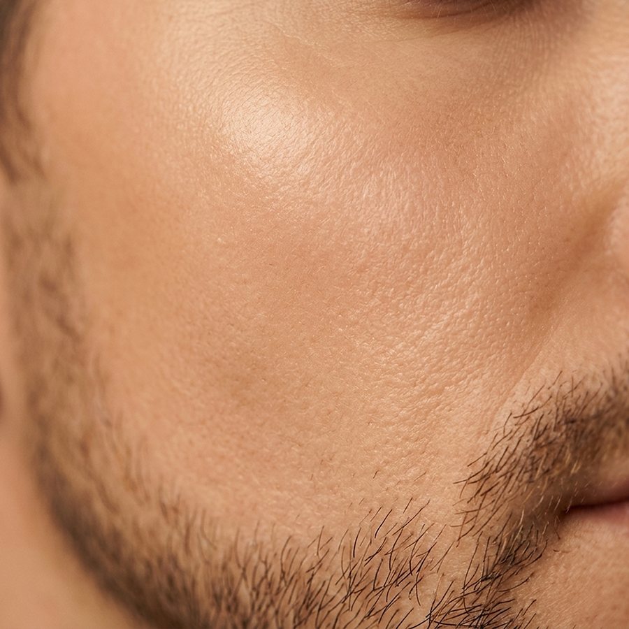 Dettaglio del viso di un uomo
